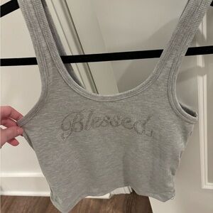 Size small tank bedazzled